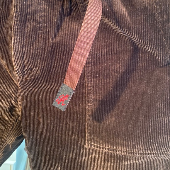 Gramicci Cropped Corduroy Loose Tapered Ridge Pants - Deep Brown - Picture 3 of 5